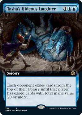 Tasha's Hideous Laughter (Extended Art) card from Adventures in the Forgotten Realms