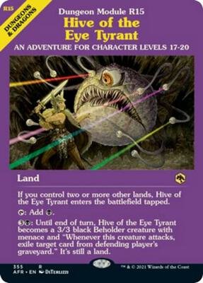 Hive of the Eye Tyrant (Dungeon Module) card from Adventures in the Forgotten Realms