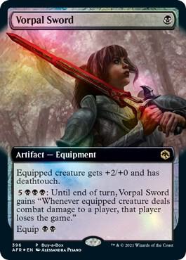 Vorpal Sword card from Buy-A-Box Promos