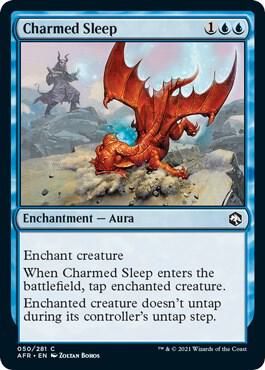 Charmed Sleep card from Adventures in the Forgotten Realms