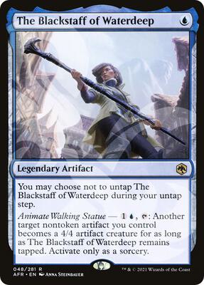 The Blackstaff of Waterdeep card from AFR Ampersand Promos