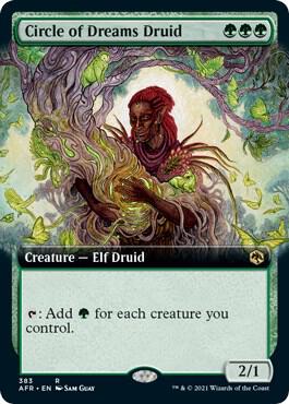 Circle of Dreams Druid (Extended Art) card from Adventures in the Forgotten Realms