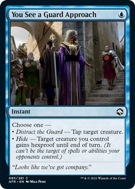 You See a Guard Approach card from Adventures in the Forgotten Realms