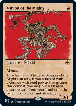 Minion of the Mighty (Showcase) card from Adventures in the Forgotten Realms