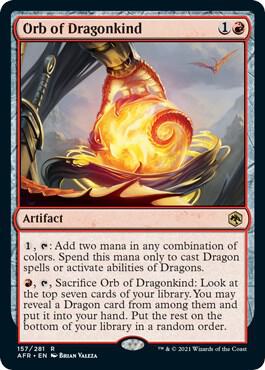 Orb of Dragonkind card from Adventures in the Forgotten Realms