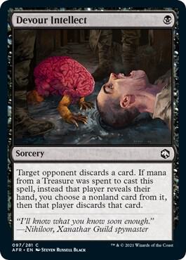 Devour Intellect card from Adventures in the Forgotten Realms