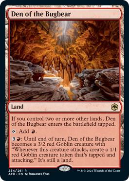 Den of the Bugbear card from Adventures in the Forgotten Realms