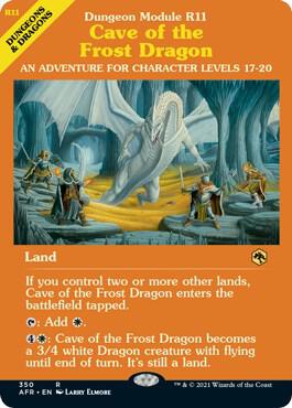 Cave of the Frost Dragon (Dungeon Module) card from Adventures in the Forgotten Realms