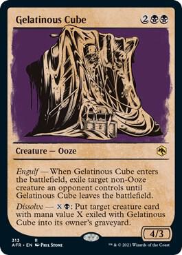 Gelatinous Cube (Showcase) card from Adventures in the Forgotten Realms