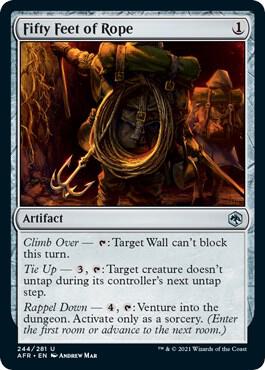 Fifty Feet of Rope card from Adventures in the Forgotten Realms