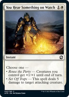You Hear Something on Watch card from Adventures in the Forgotten Realms