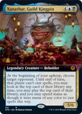 Xanathar, Guild Kingpin (Extended Art) card from Adventures in the Forgotten Realms