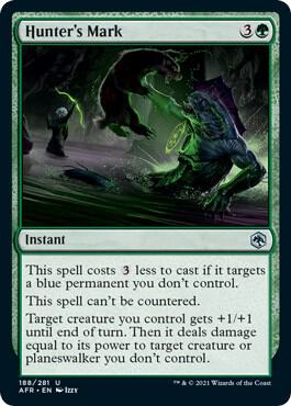 Hunter's Mark card from Adventures in the Forgotten Realms