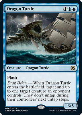 Dragon Turtle card from Adventures in the Forgotten Realms