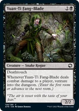 Yuan-Ti Fang-Blade card from Adventures in the Forgotten Realms