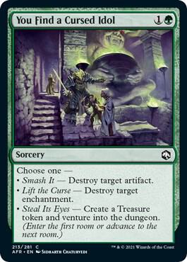 You Find a Cursed Idol card from Adventures in the Forgotten Realms
