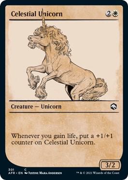 Celestial Unicorn (Showcase) card from Adventures in the Forgotten Realms