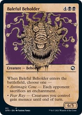 Baleful Beholder (Showcase) card from Adventures in the Forgotten Realms