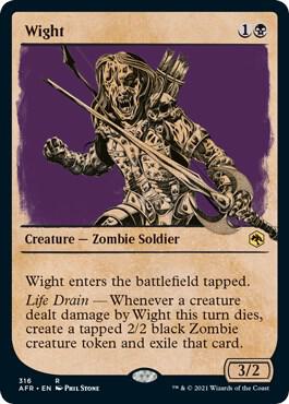 Wight (Showcase) card from Adventures in the Forgotten Realms