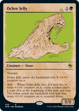 Ochre Jelly (Showcase) card from Adventures in the Forgotten Realms