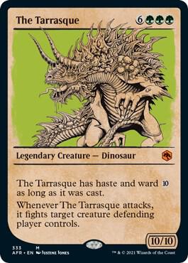 The Tarrasque (Showcase) card from Adventures in the Forgotten Realms