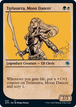Trelasarra, Moon Dancer (Showcase) card from Adventures in the Forgotten Realms