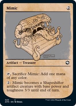 Mimic (Showcase) card from Adventures in the Forgotten Realms