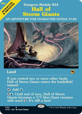 Hall of Storm Giants (Dungeon Module) card from Adventures in the Forgotten Realms