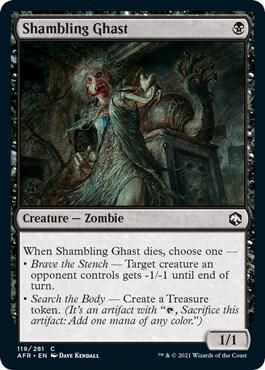 Shambling Ghast card from Adventures in the Forgotten Realms