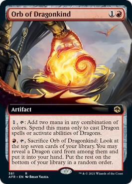 Orb of Dragonkind (Extended Art) card from Adventures in the Forgotten Realms