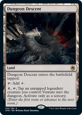 Dungeon Descent card from Adventures in the Forgotten Realms