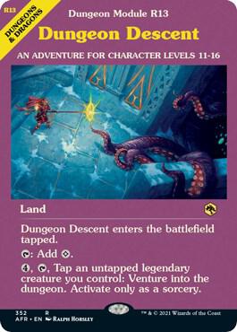 Dungeon Descent (Dungeon Module) card from Adventures in the Forgotten Realms
