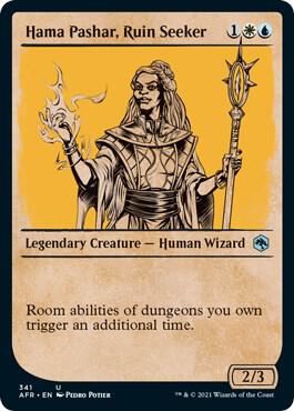 Hama Pashar, Ruin Seeker (Showcase) card from Adventures in the Forgotten Realms