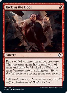 Kick in the Door card from Adventures in the Forgotten Realms