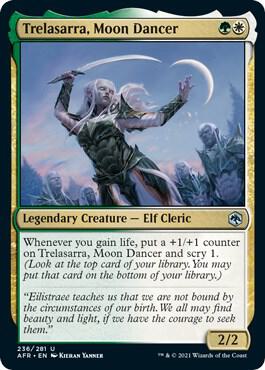 Trelasarra, Moon Dancer card from Adventures in the Forgotten Realms