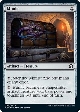 Mimic card from Adventures in the Forgotten Realms