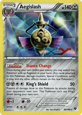 Aegislash - 86/146 (Prerelease) card from XY Promos