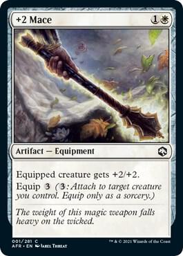 +2 Mace card from Adventures in the Forgotten Realms