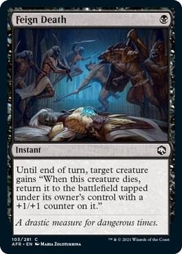 Feign Death card from Adventures in the Forgotten Realms