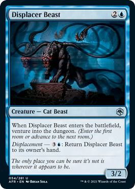 Displacer Beast card from Adventures in the Forgotten Realms