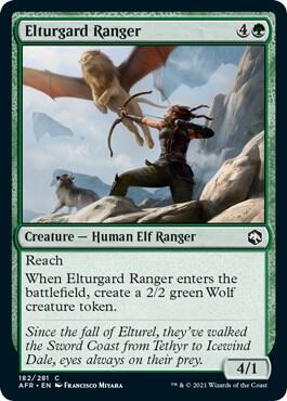Elturgard Ranger card from Adventures in the Forgotten Realms
