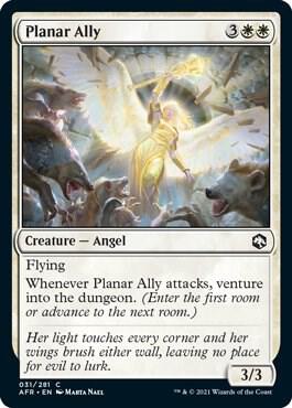 Planar Ally card from Adventures in the Forgotten Realms