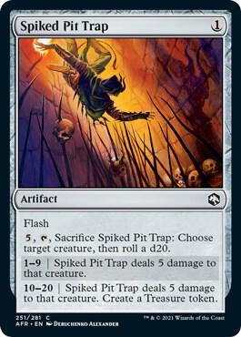Spiked Pit Trap card from Adventures in the Forgotten Realms