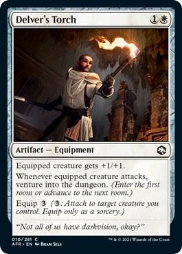 Delver's Torch card from Adventures in the Forgotten Realms
