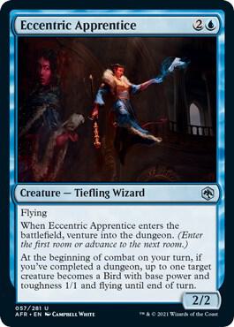 Eccentric Apprentice card from Adventures in the Forgotten Realms
