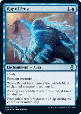 Ray of Frost card from Adventures in the Forgotten Realms