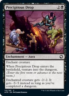 Precipitous Drop card from Adventures in the Forgotten Realms