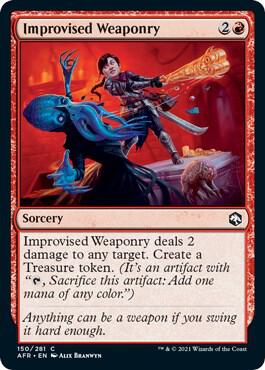 Improvised Weaponry card from Adventures in the Forgotten Realms