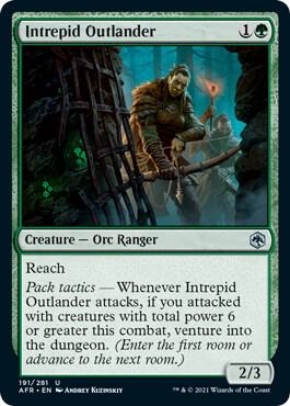 Intrepid Outlander card from Adventures in the Forgotten Realms