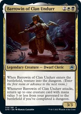 Barrowin of Clan Undurr card from Adventures in the Forgotten Realms